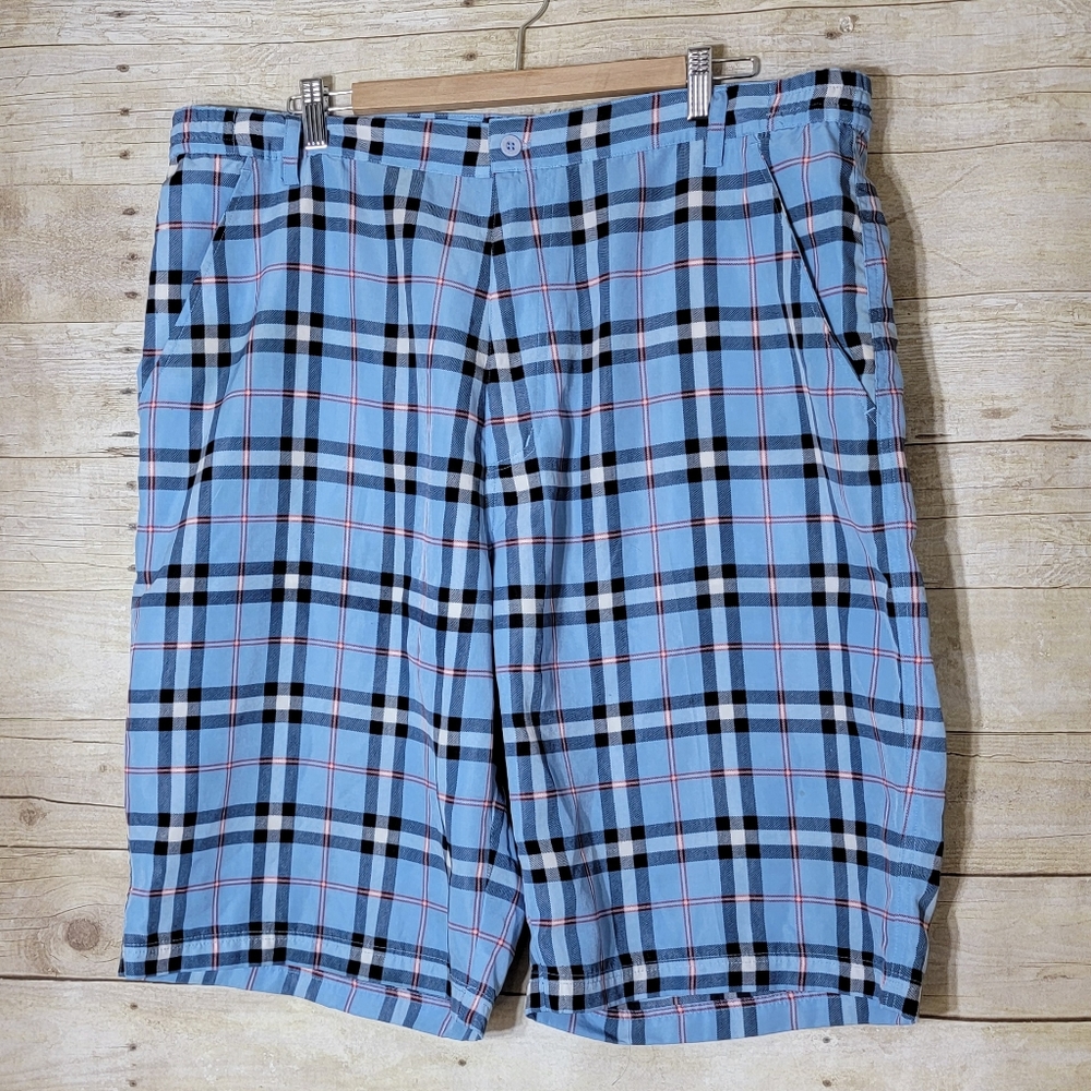Raw blue Mens Plaid shorts